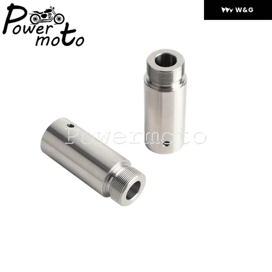 並行輸入品  オートバイ バイク フロント フォーク チューブ エクステンダー クローム 39MM フォーク チューブ 2インチ_6