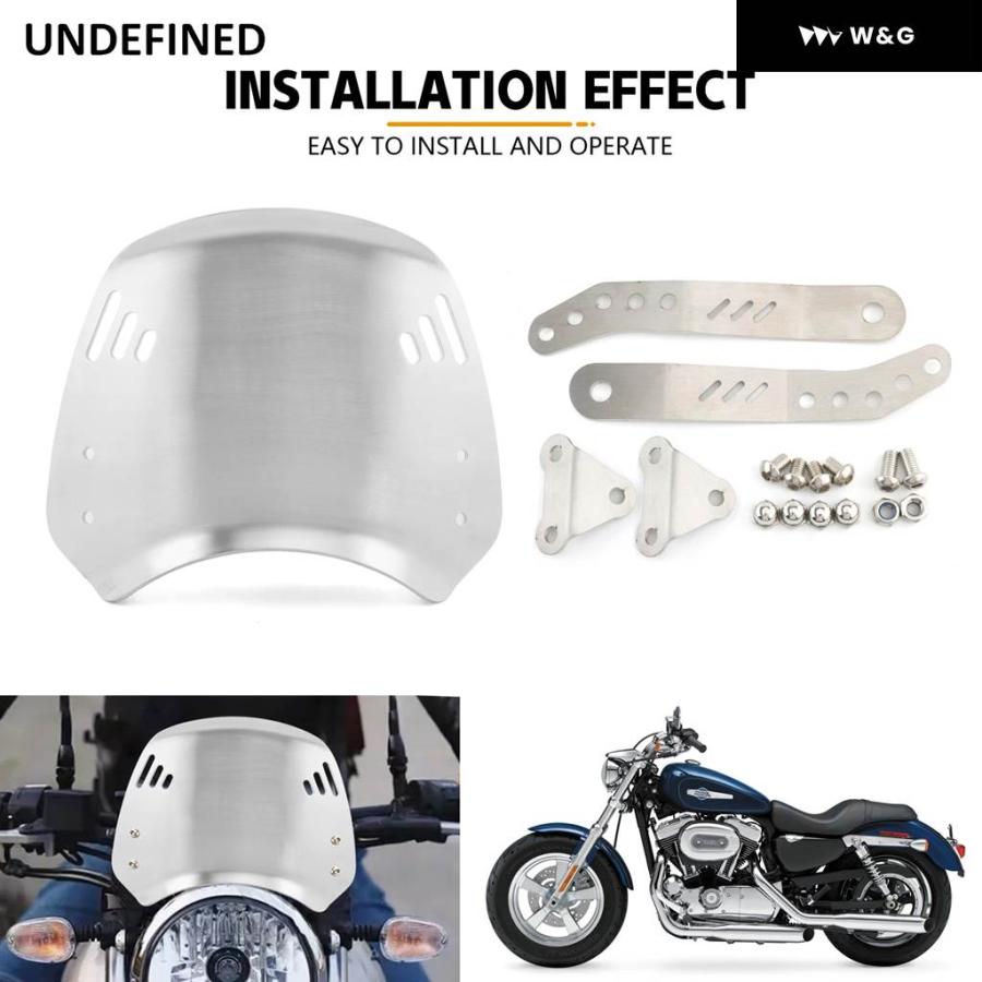 並行輸入品  カワサキ Z650RS Z650 オートバイ バイク アクセサリー アルミ レトロ ウィンドスクリーン 風防 ウィンの画像