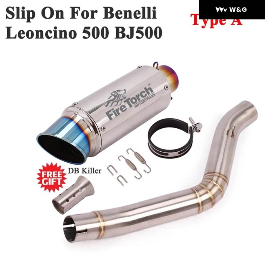 並行輸入品  スリップオン ベネリ レオンチーノ 500 BJ500 オートバイ バイク GP エキゾースト エスケープ サイレンの画像