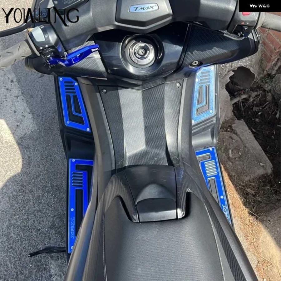 ブランド登録なし - 並行輸入品自動二輪車 自動二輪車 付属品 フットボード 足つき フットペグ 本塁 パッド ヤマハ TMAX530 T-MAX 530 XP530 2012-16
