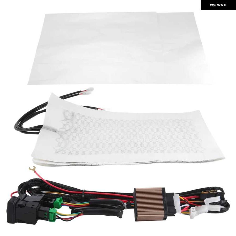 並行輸入品4PCS カーシートヒーター 12V 加熱シート ヒーター パッド 2個付き 超ホット OLLA RAV4 REIZ YARISの画像