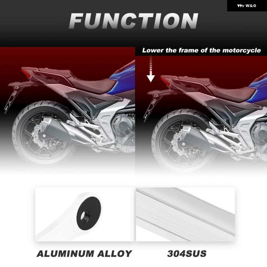 並行輸入品ホンダ XADV 750 2017-23 オートバイ バイク 調整式サスペンションリンケージ ドロップリンク ローダウンリンクキット