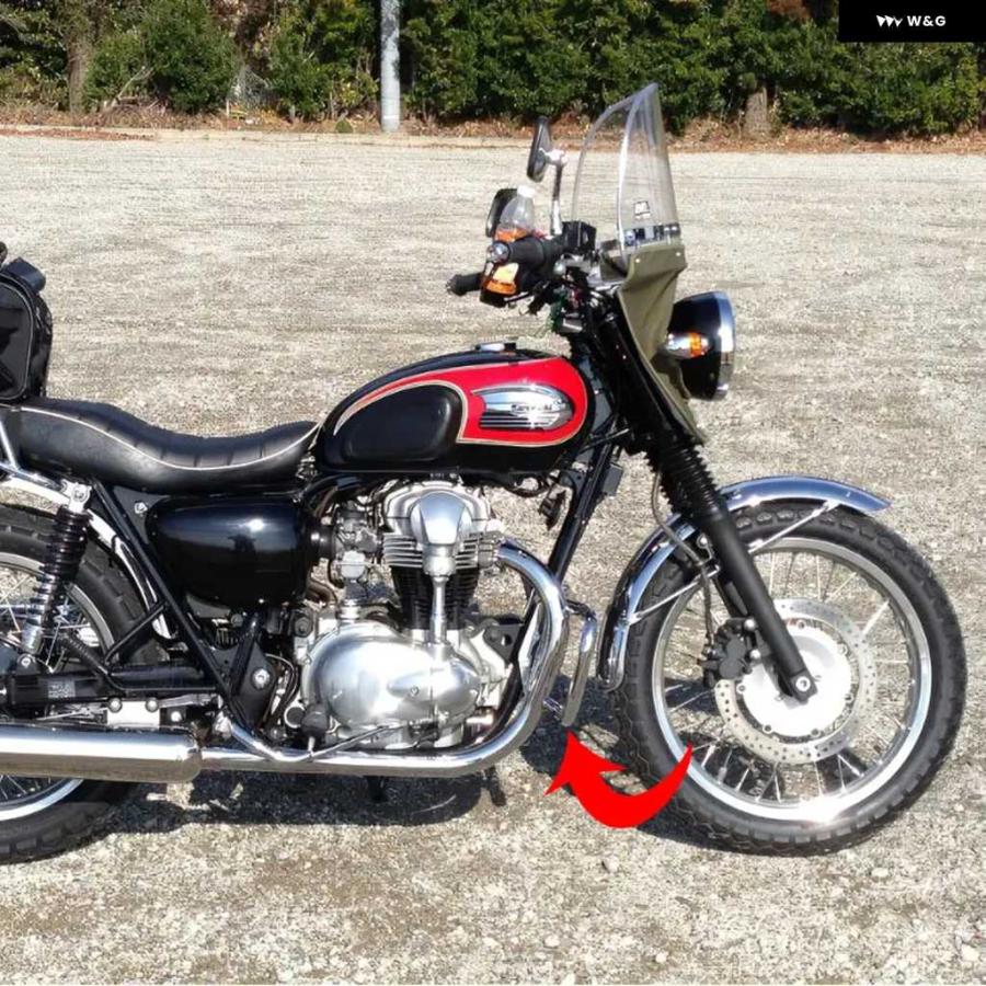 並行輸入品W 800 400 650 オートバイ バイク エンジン ガード