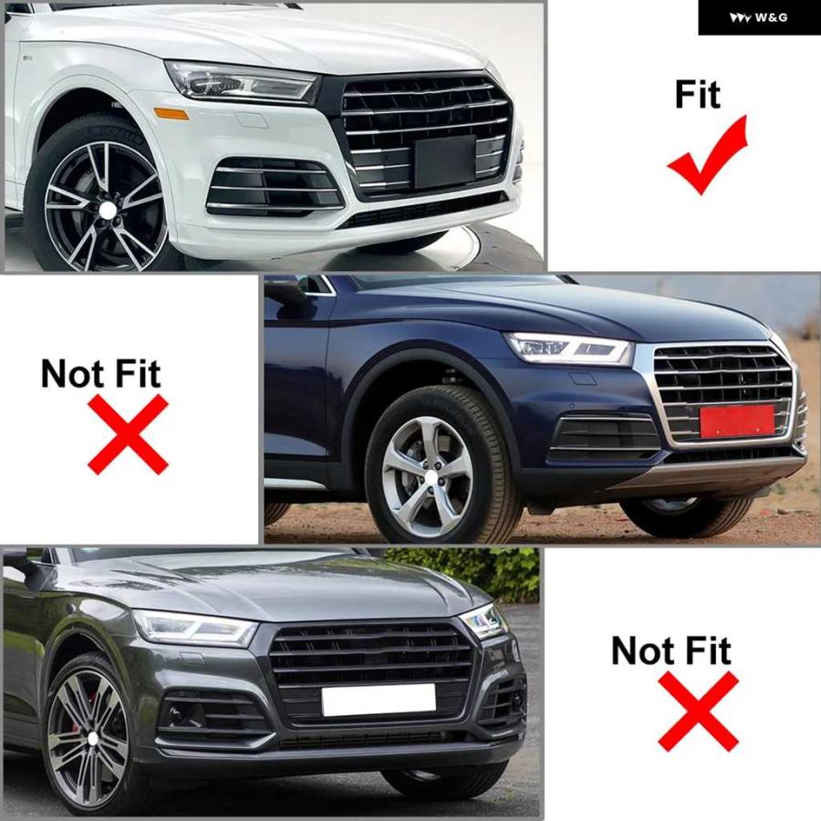 並行輸入品車用フロント バンパー フォグランプ グリル カバー アウディ Q5 Sライン SQ5 2018-22_3