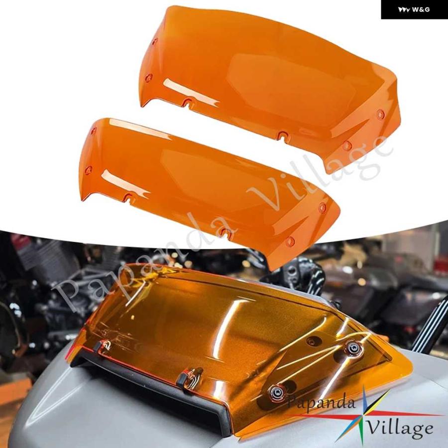 並行輸入品6/9インチ カラフル ウィンドスクリーン モトフロント ウィンドシールド ウィンドスプリッター ハーレー CVO ロードグライド FLTRXSE 121 FLTの画像