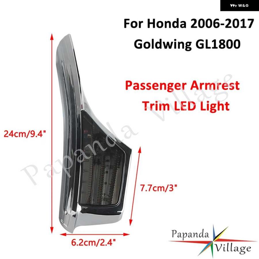 並行輸入品リアウィンカーウインカー ホンダ ゴールドウイング GL1800 パッセンジャーグラブレール LEDライト オートバイ バイク_6