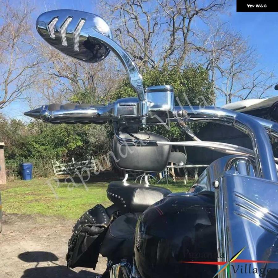 並行輸入品オートバイ バイク バックミラー LED ウィンカーライト 付き サイドミラー ハーレー ダイナ スーパーグライド コンバーチブル カスタム FXD_7