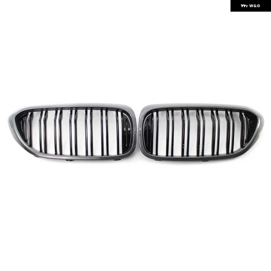 並行輸入品2個 カーボン ABS 車用フロントキドニー グリル レーシング グリル BMW 5シリーズ G30 G31 G38 530I 540I 2017 2018 2019_1