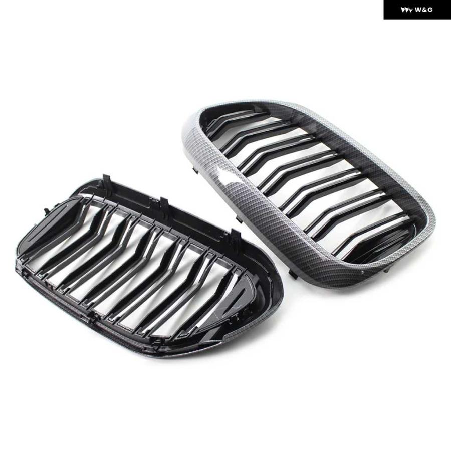 並行輸入品2個 カーボン ABS 車用フロントキドニー グリル レーシング グリル BMW 5シリーズ G30 G31 G38 530I 540I 2017 2018 2019_4
