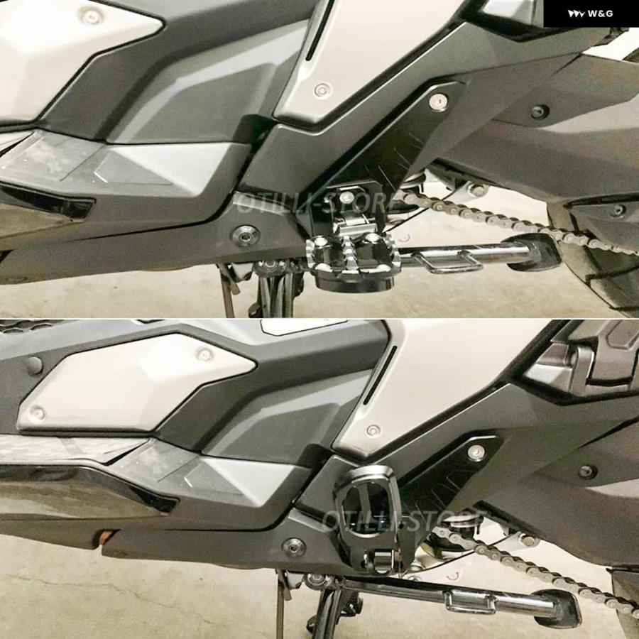 並行輸入品XADV750 2021 折りたたみ 式 フットレスト ホンダ XADV X-ADV 750 XADV 750 合金 リアペダル フット スタンド パッセンジャー フットペグ_3