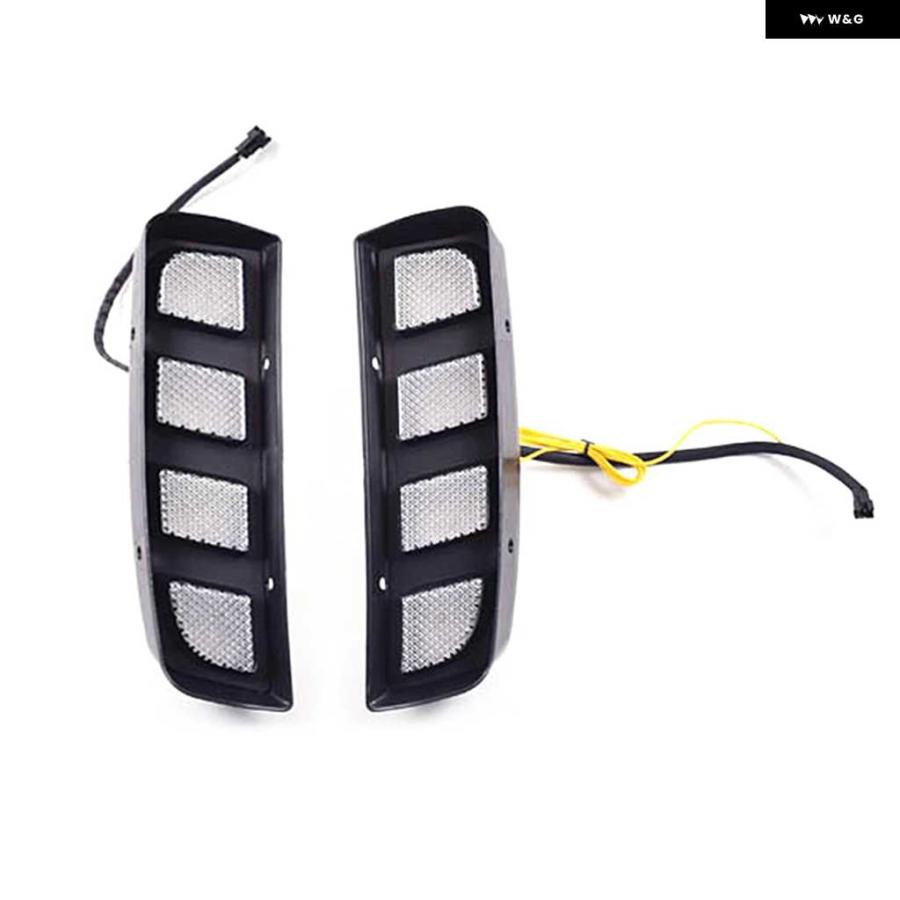 並行輸入品2X オート デイタイム ランニング フォグランプ ダイナミックウィンカー LEDランプ DRL ホンダ シビック タイプ R 2016-19の画像