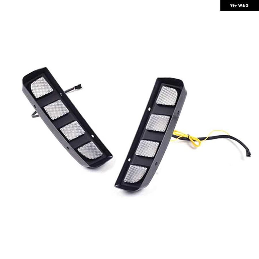 並行輸入品2X オート デイタイム ランニング フォグランプ ダイナミックウィンカー LEDランプ DRL ホンダ シビック タイプ R 2016-19の画像