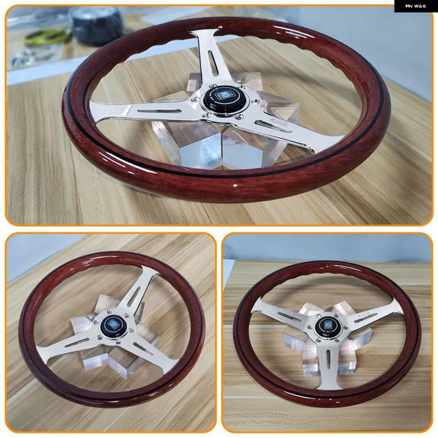 並行輸入品コピーウッド ステアリングホイール 350MM クラシック