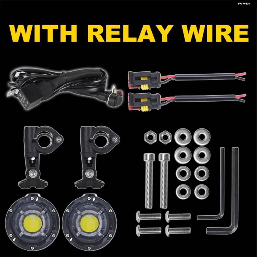 並行輸入品オートバイ フォグランプ 補助ランプ BMW R1200GS F800GS F700GS F650 K1600 60W LED スポットライト フォグランプ_5