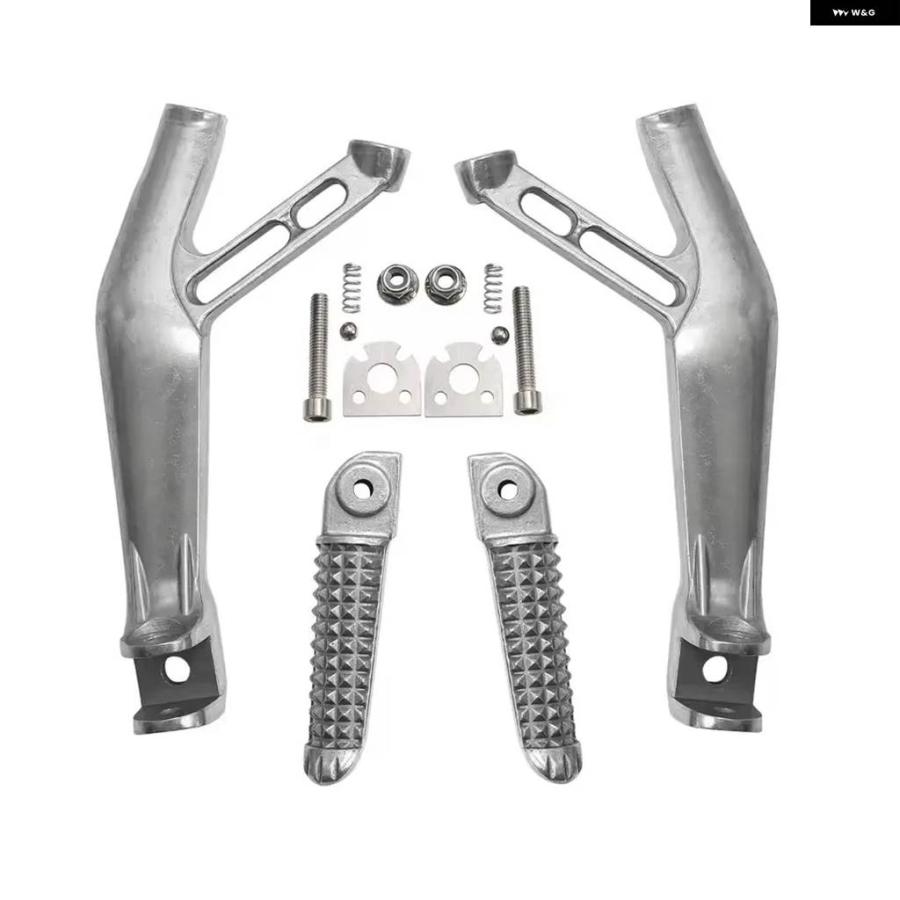 並行輸入品バイク リアパッセンジャー フットペグ ブラケット ヤマハ R1S R1M 2015-2024/YZF R7 2022-2024/ 2017-2025 シルバー/ブラック