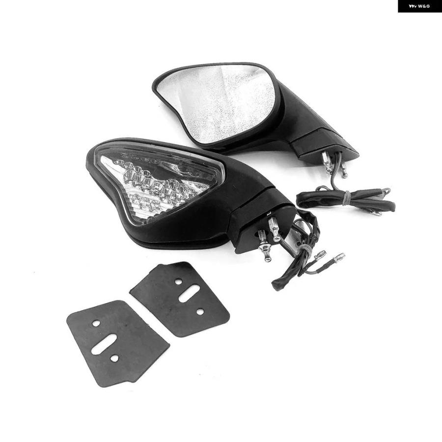 並行輸入品オートバイ バックミラー LED シグナルライトミラー ドゥカティ 848 1098 1098S 1098R 1198 1198S 1198R 2007-2012_2