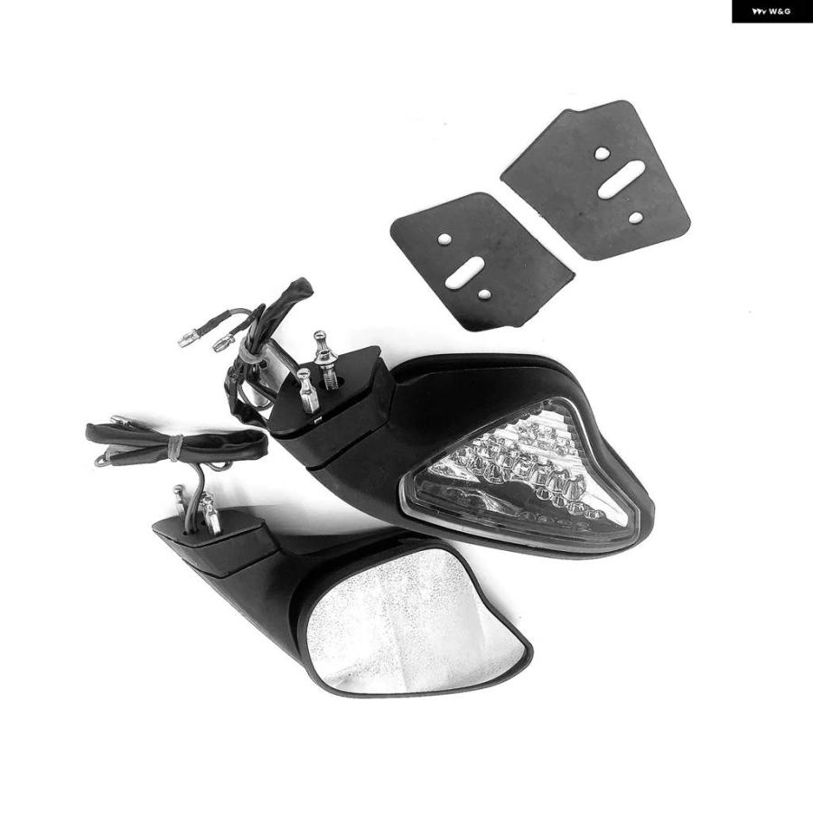 並行輸入品オートバイ バックミラー LED シグナルライトミラー ドゥカティ 848 1098 1098S 1098R 1198 1198S 1198R 2007-2012_3