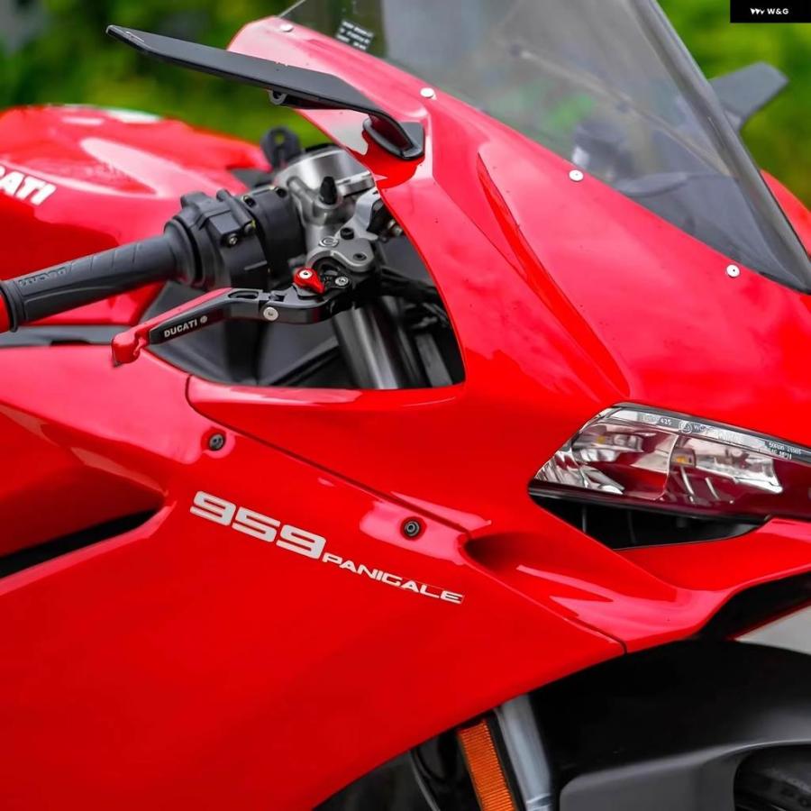 並行輸入品オートバイ バックミラー ドゥカティ パニガーレ V2 955 V4 1100 ステルス スポーツ ウィングレット ミラー キット 調整可能ステルスミラー_7