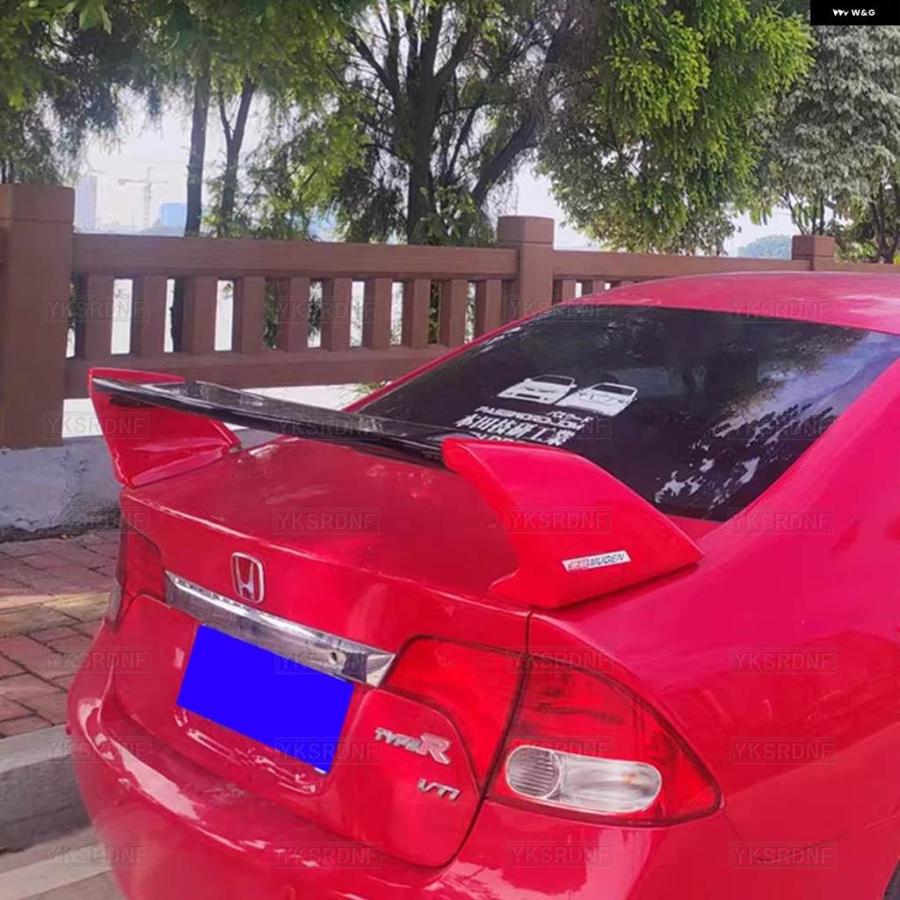 並行輸入品ホンダ シビック FD2 ブラック レッド スポイラー 2006-2015