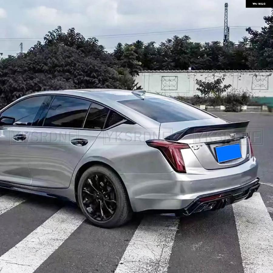 並行輸入品2020-2023 キャデラック CT5 リアウィング 改良V バージョン
