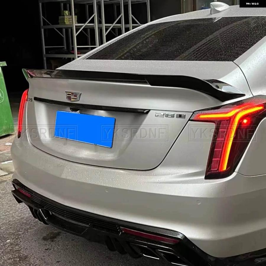 並行輸入品2020-2023 キャデラック CT5 リアウィング 改良V バージョン