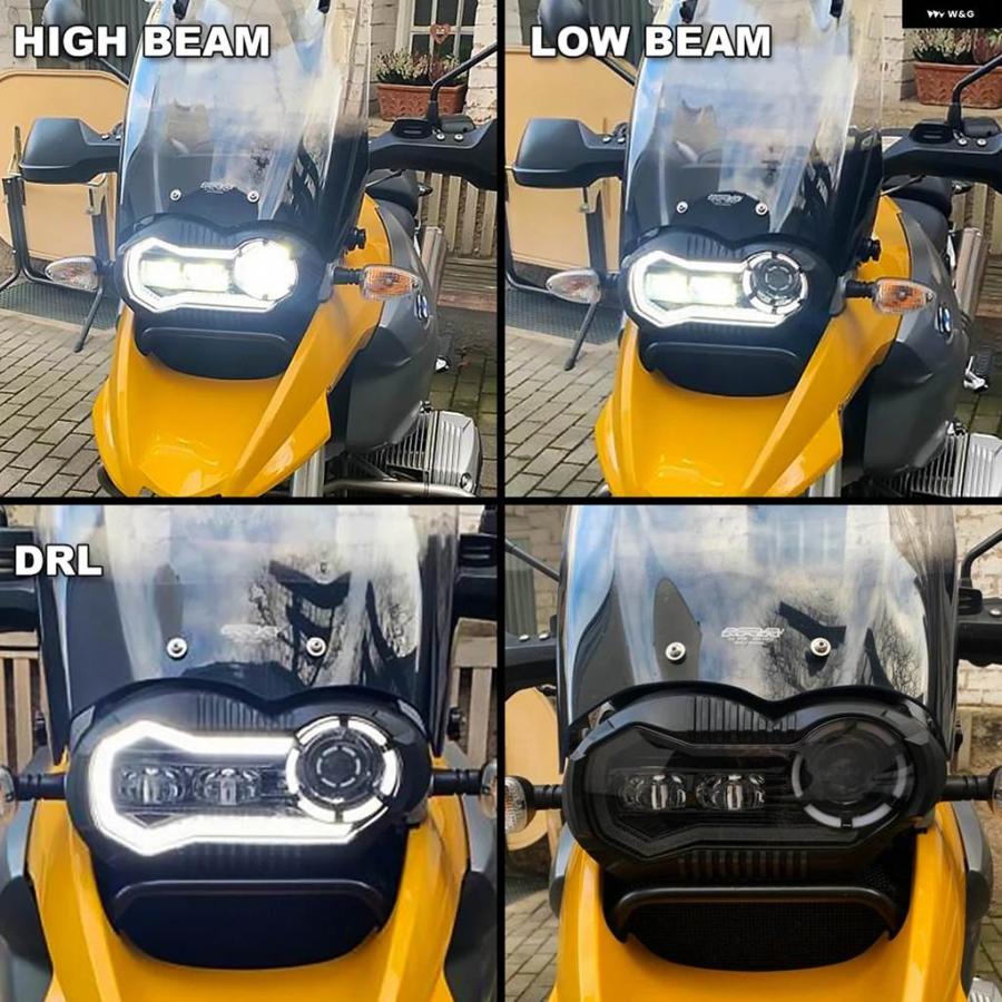 並行輸入品LEDフロント ヘッドライト BMW R1200GS アドベンチャー BMW 1200 GS アクセサリー ADV 2004-2012 HI/LO LEDライト オートバイ スーパーモト_5