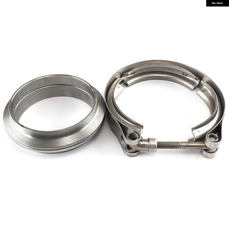 並行輸入品 車 バイク ステンレス フランジ Vバンド 排気クランプ Vバンド サイズ 2 2.25 2.5 2.75 3 3.2