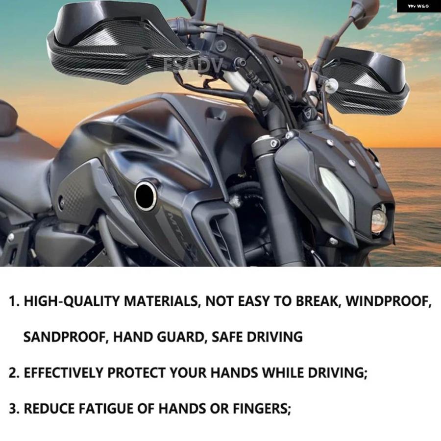 並行輸入品ヤマハ MT07 ハンドルバー ハンドガード MT-07 FZ07 2014-2024 バイク アクセサリー ハンドガード ウィンド ディフレクター ハンドル レバーの画像