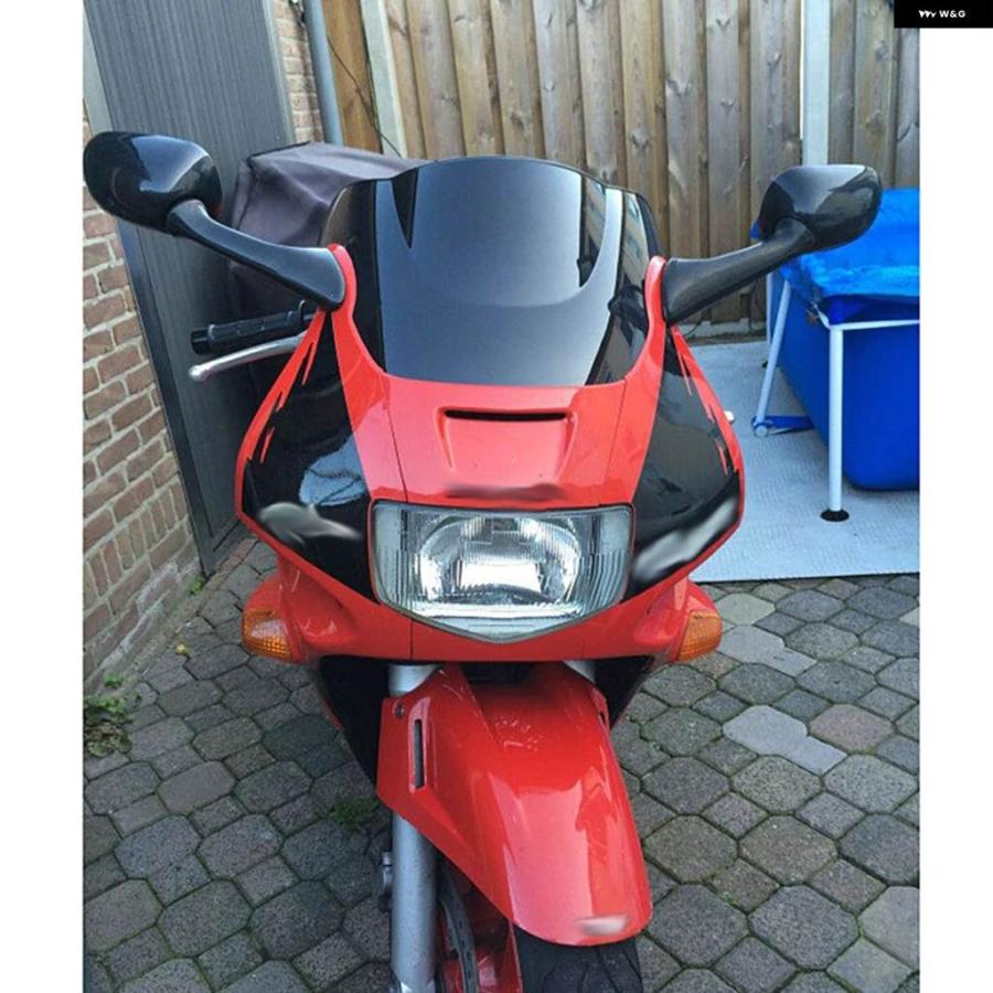 並行輸入品オートバイ ダブルバブル ウィンドシールド ウィンドスクリーン スクリーン 1991-94 ホンダ CBR600F CBR600F2 CBR 600 F 600F F2 94 ブラック_8