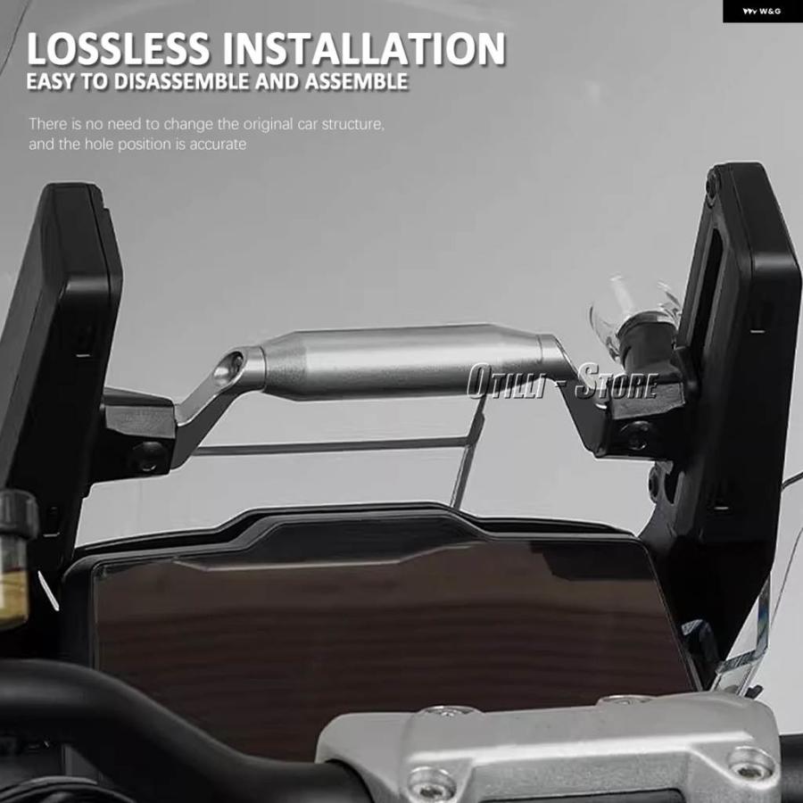 並行輸入品TIGER 1200 TIGER1200 TIGER 1200 TIGER1200 GT PRO 2023- バイク GPS マウント スマートフォンナビゲーション ブラケット アダプターの画像