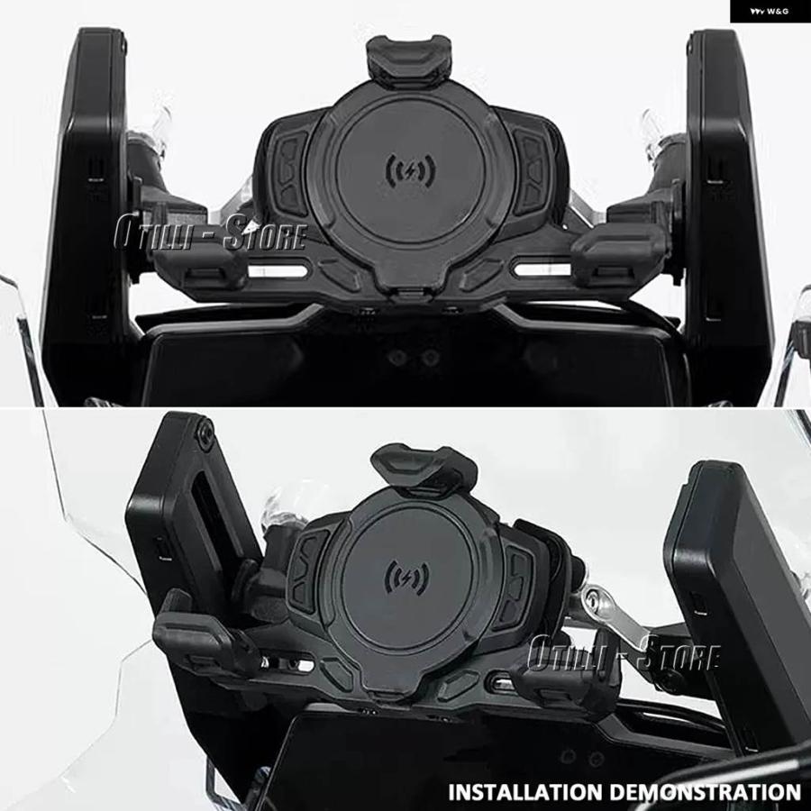 並行輸入品TIGER 1200 TIGER1200 TIGER 1200 TIGER1200 GT PRO 2023- バイク GPS マウント スマートフォンナビゲーション ブラケット アダプターの画像