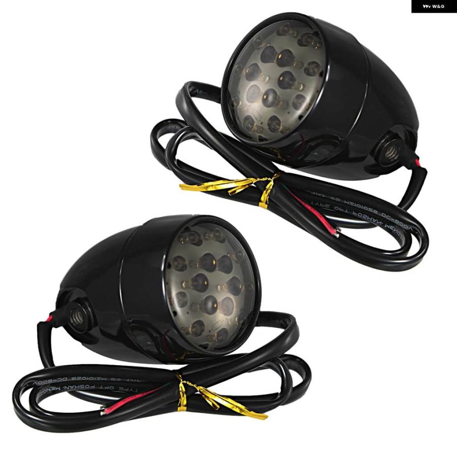 並行輸入品リアウィンカー インジケーター LEDライト ハーレー ダイナ ソフテイル ファットボーイ FXDB スポーツスター 883 アイアン XL1200の画像