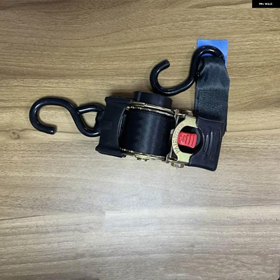並行輸入品自動巻き取り式ラチェットストラップ 5CM X 30CM タイダウン 貨物ラッシング ダブルSフック オートバイ オフロード車両 船舶 カートの画像