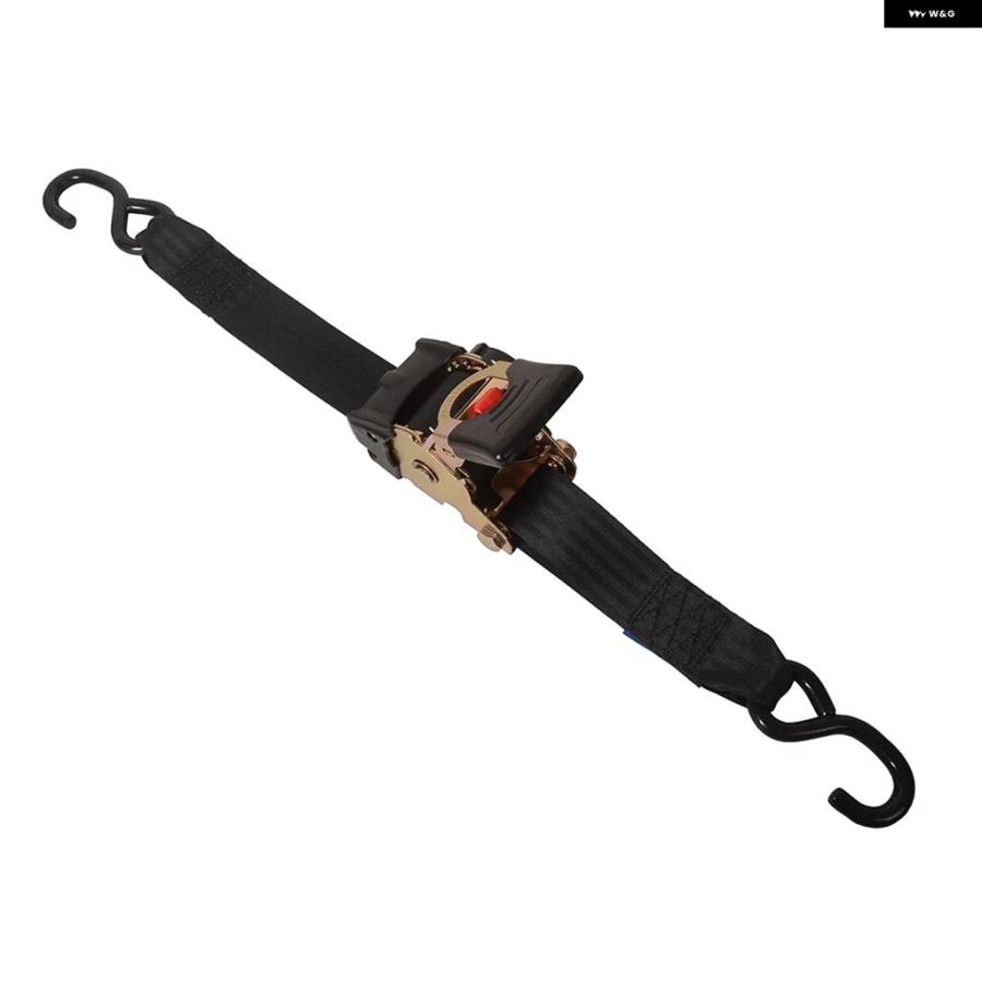 並行輸入品自動巻き取り式ラチェットストラップ 5CM X 30CM タイダウン 貨物ラッシング ダブルSフック オートバイ オフロード車両 船舶 カートの画像