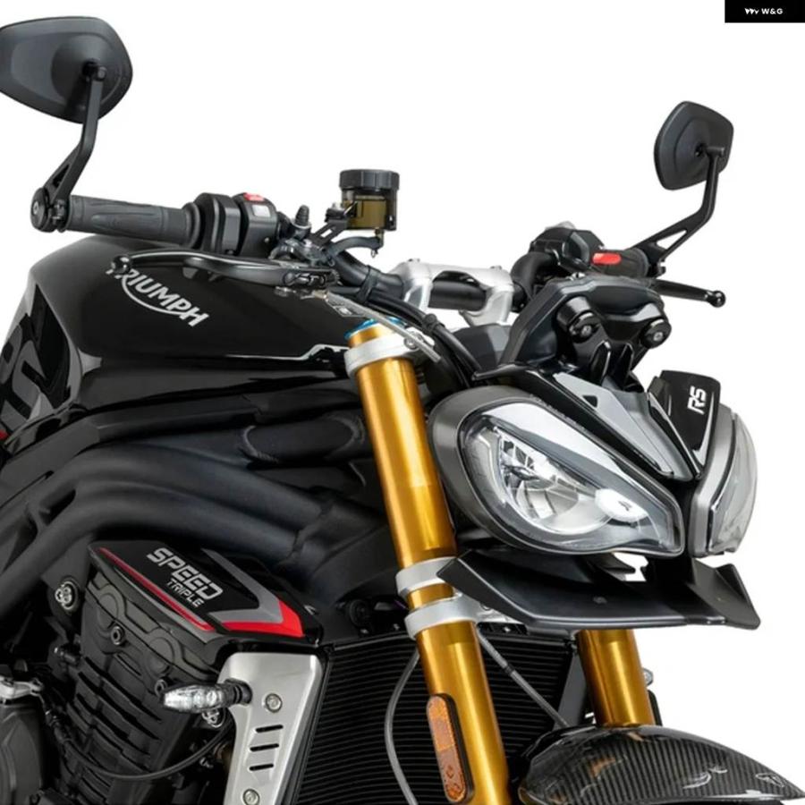 並行輸入品ストリートトリプル 765R 765S 765RS 2023-2025 1200RS バイク スポーツ ダウンフォース ネイキッド フロントスポイラー エアロダイナミック_3
