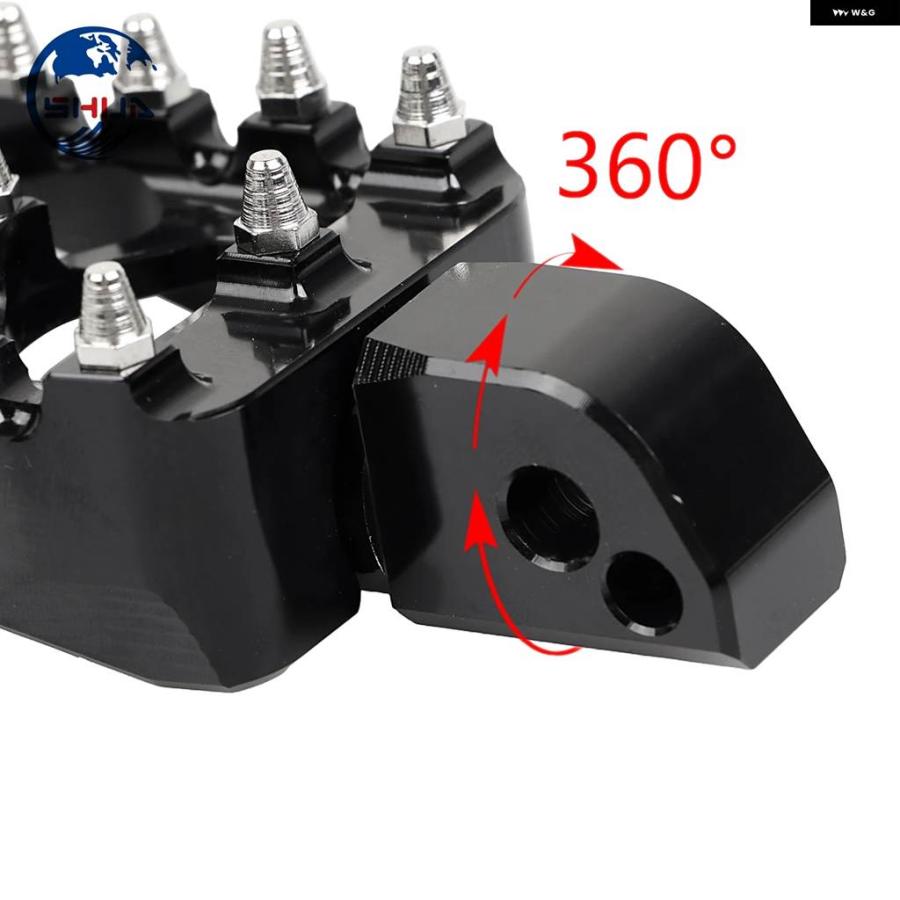 並行輸入品ワイドファットMX スタイル リアパッセンジャー フットペグ ハーレー ソフテイル 2018-2023 ファットボブ FXFBS 114 ローライダー FXLR ブレ_5