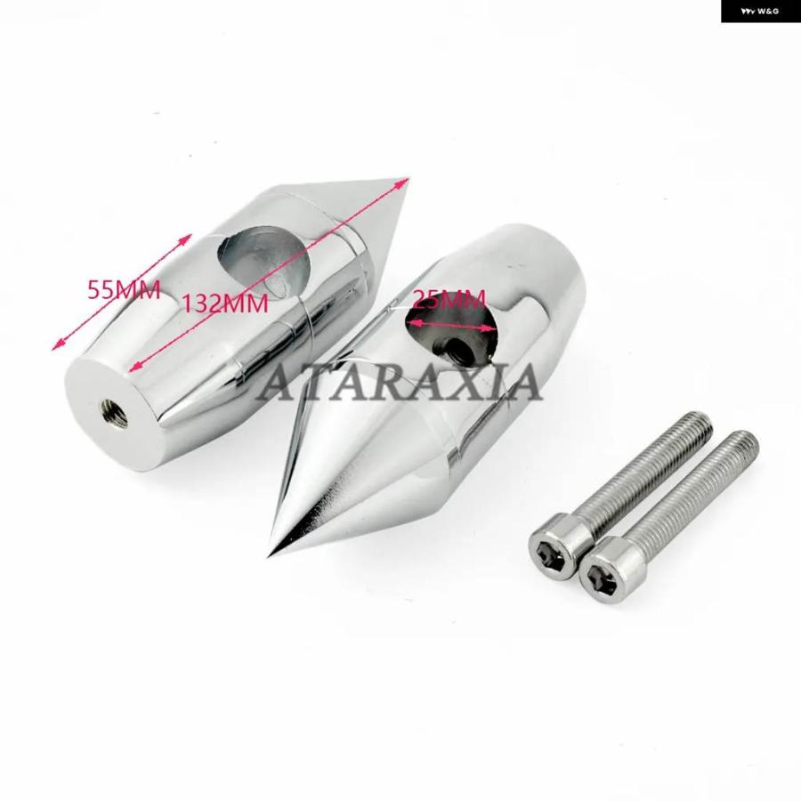 並行輸入品1インチ25MM オートバイ 尖った高さ調整固定シートクランプ ハンドルバー ライザー マウント ハーレー 1200 マグナ スティード シャドウの画像