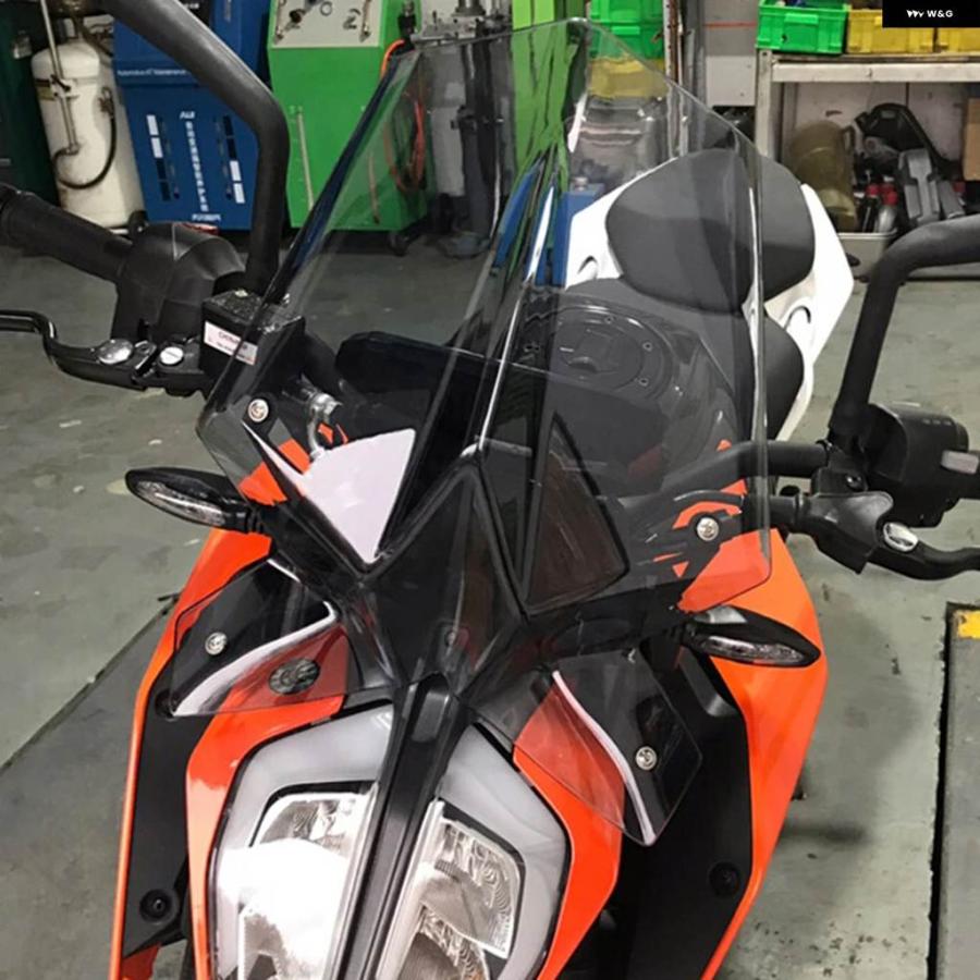 並行輸入品バイク 風防 ウィンド ディフレクター ウィンドスクリーン KTM DUKE 390 125 DUKE390 DUKE125 2017-23の画像
