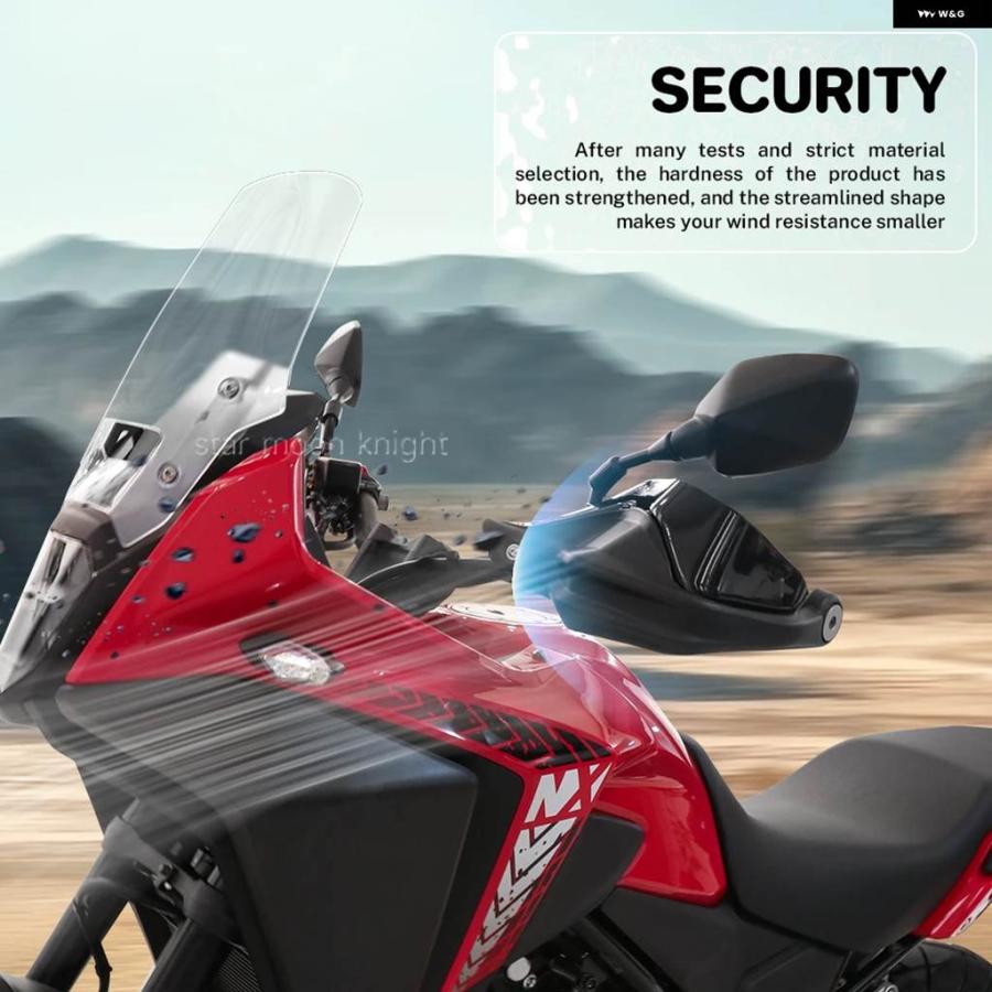 並行輸入品バイク アクセサリー ハンドガード ホンダ NX400 NX 400 NX500 NX 500 ハンドガード エクステンション ハンドル プロテクターの画像