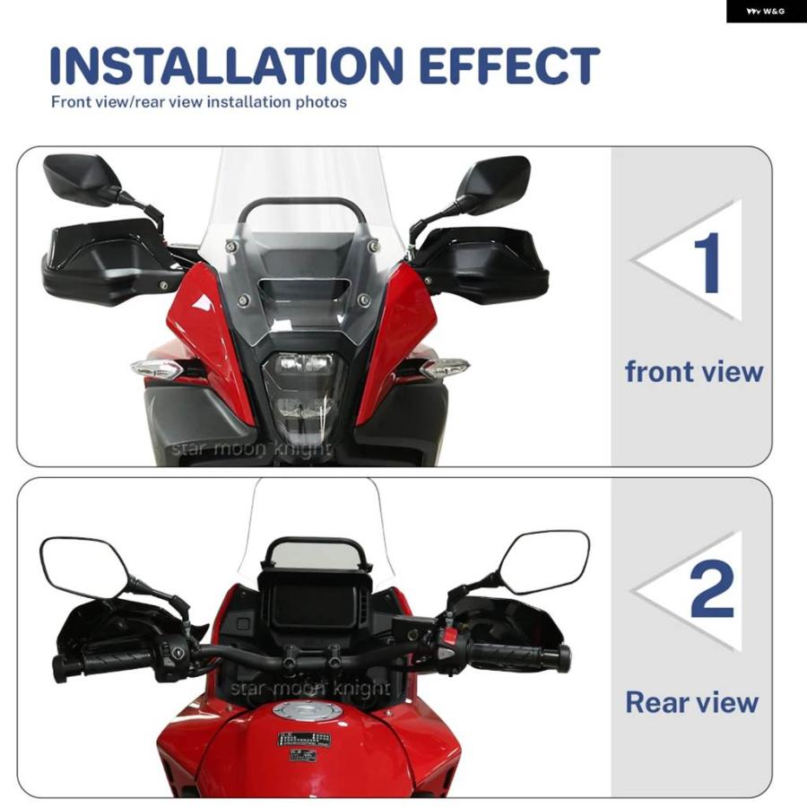 並行輸入品バイク アクセサリー ハンドガード ホンダ NX400 NX 400 NX500 NX 500 ハンドガード エクステンション ハンドル プロテクターの画像