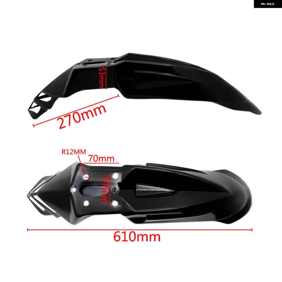 並行輸入品1個 ABS プラスチック オートバイ フロントフェンダー スプラッシュフェンダー アクセサリー ホンダ ヤマハ スズキ カワサキ ハーレーの画像