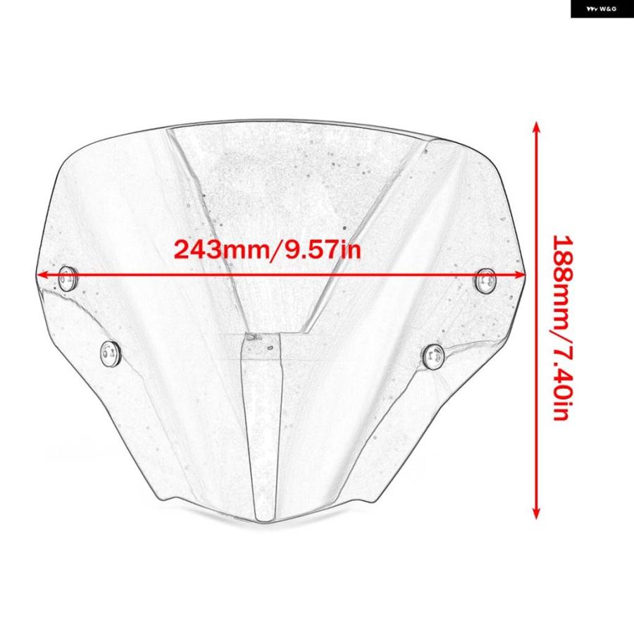 並行輸入品ホンダ CB750 2023-2024 バイク アクセサリー ウィンドシールド ウインドスクリーンの画像