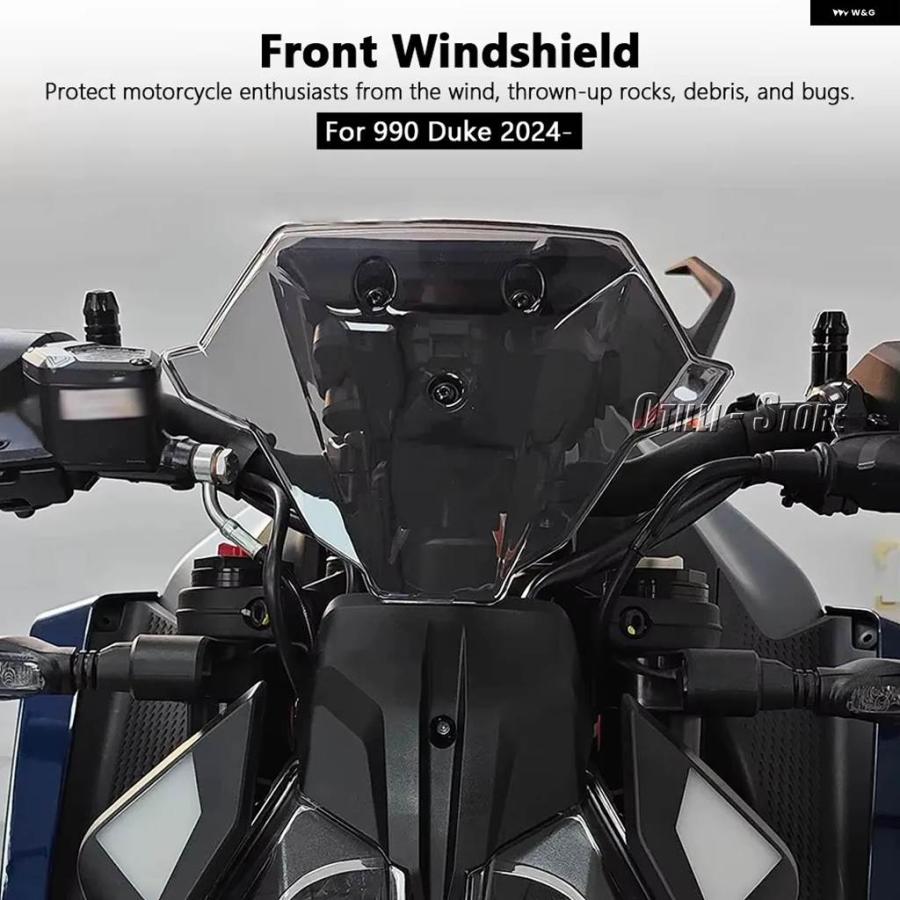 並行輸入品オートバイ アクセサリー スポーツ ウィンドシールド ウィンドスクリーン バイザー バイザーキット 990 DUKE 990DUKE 990 DUKE 990DUKE 2024の画像