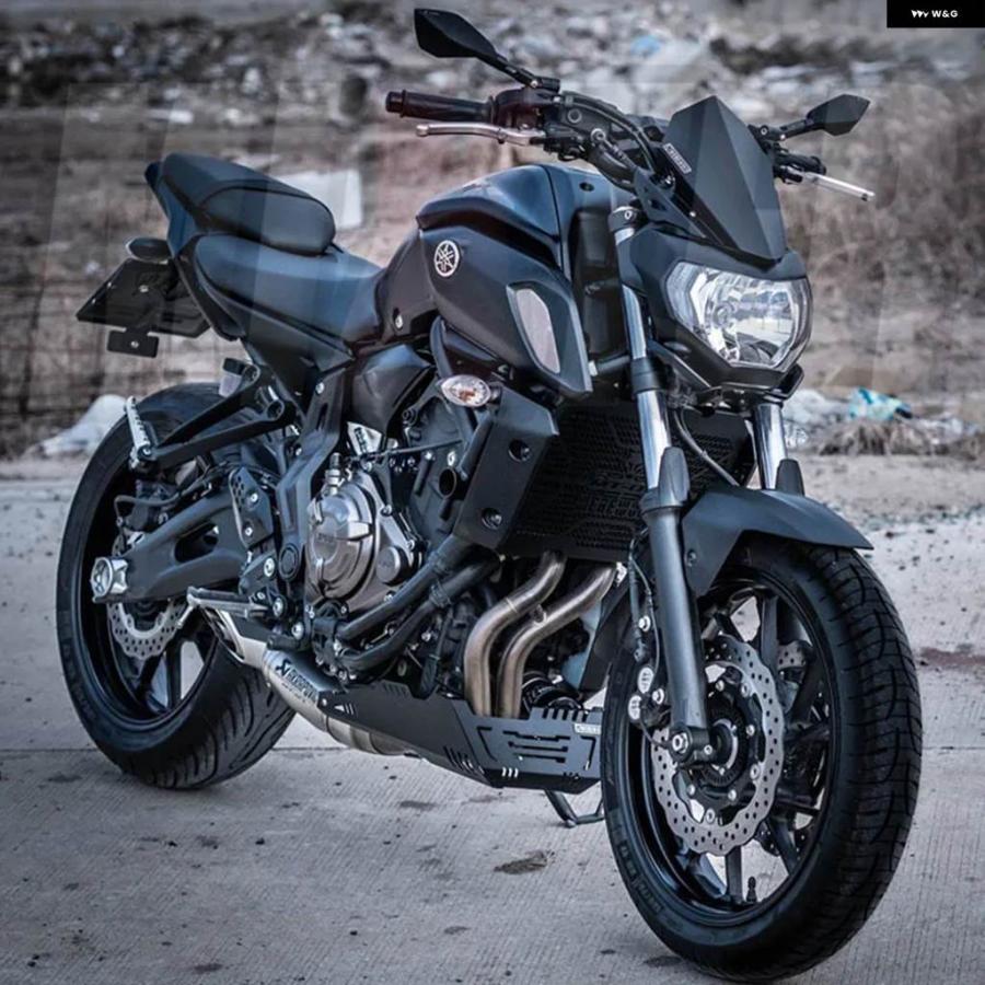 並行輸入品ヤマハ MT-07 FZ-07 2018 2019 2020 MT07 FZ07 FZ-07 バイク アクセサリー アルミ ウインドシールド ウインドスクリーン デフレクター_5