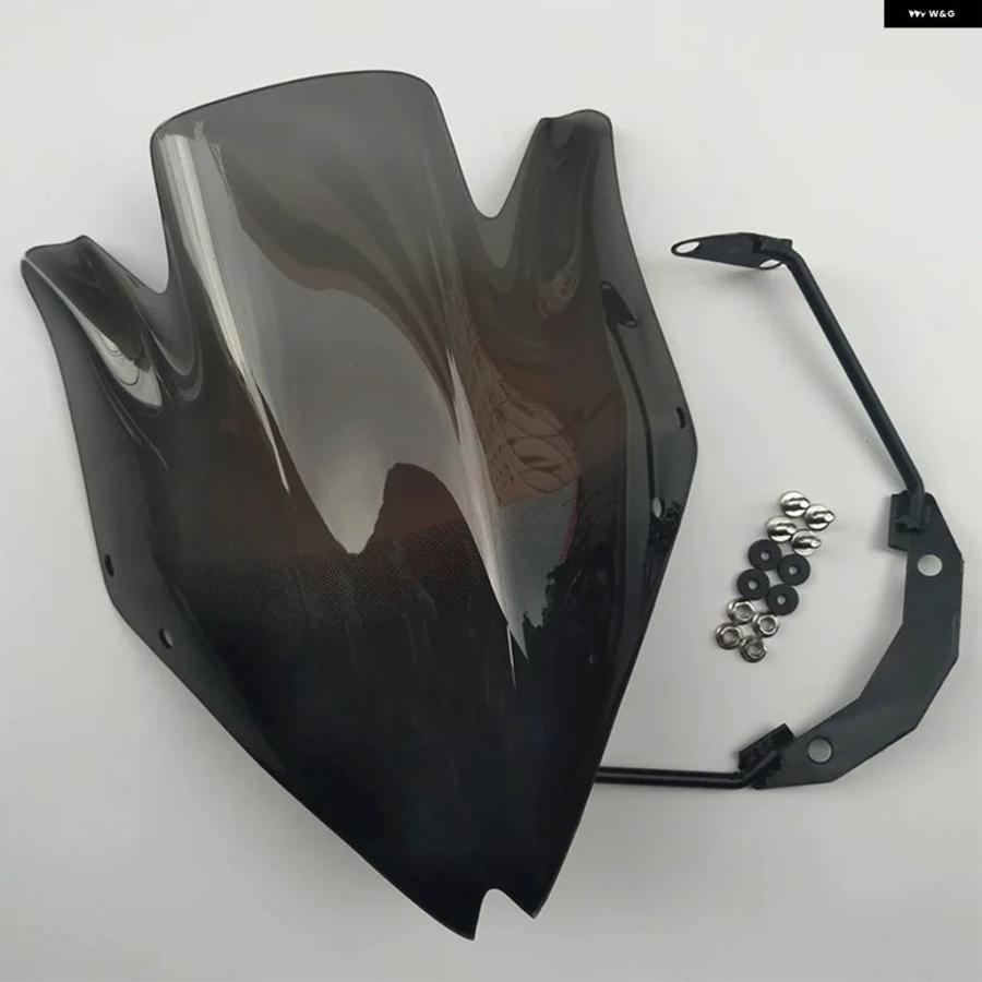 並行輸入品オートバイ ダブルバブル 風防 ウインドスクリーン 2007 - 10 2011 2012 カワサキ Z750 Z750R ブラックの画像