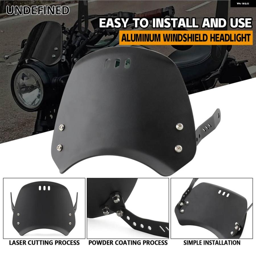 並行輸入品ROYALENFIELD ロイヤルエンフィールド インターセプター 650 350 アクセサリー レトロ ウィンドスクリーン 風防 ウィンドスクリーン デフレクの画像