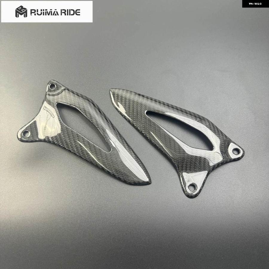 並行輸入品カーボン バイク アクセサリー トライアンフ スピード トリプル 1200RS 1200RR 2021-2024 ヒールガードペダルの画像