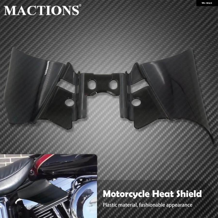 並行輸入品オートバイ ブラックサドルシールド ヒートデフレクター ハーレー ダイナ ファットボブ ローライダー ストリートボブ FXDF FXDL スイッチバッの画像