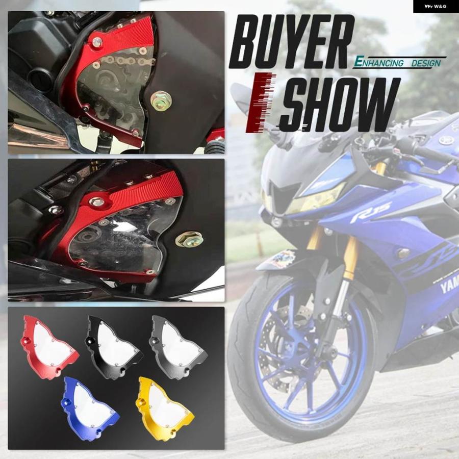 並行輸入品オートバイ アルミフロント チェーン スプロケット ガードカバー エンジン シルダー ヤマハ YZF-R15 V3 2017-20 5アクセサリー_9