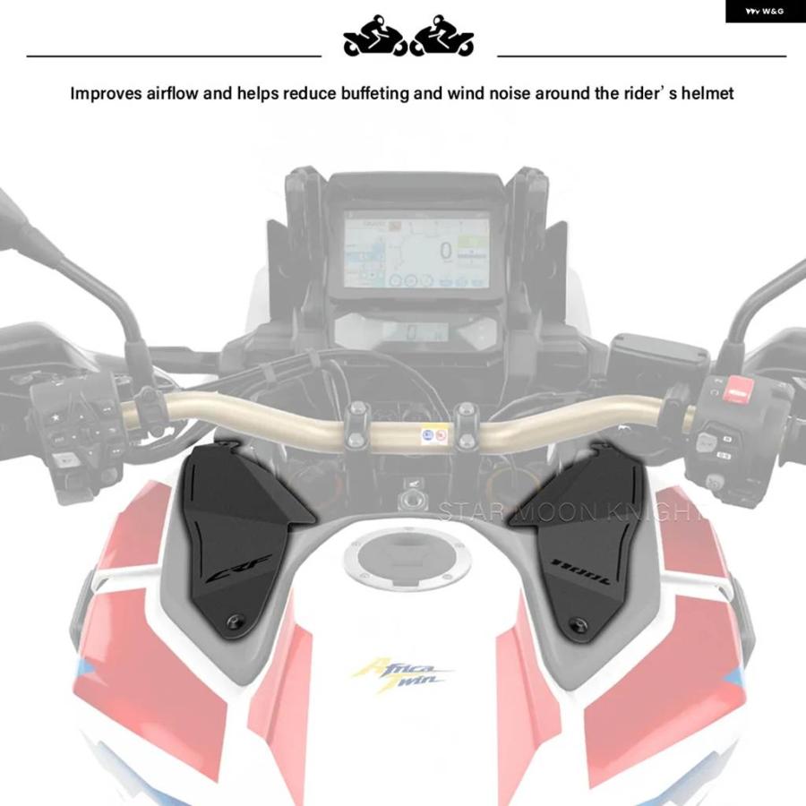 並行輸入品ホンダ CRF1100L AFRICA TWIN ADVENTURE SPORTS 1100L 2020-2025 コックピットエア ディフレクター フロント フォーク ウィンドの画像